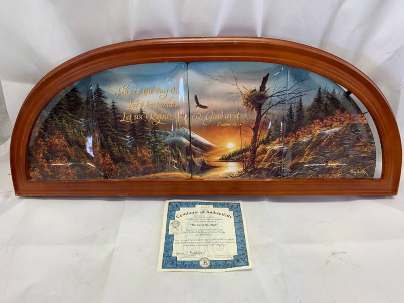 lot 33 image: The Lord is Made Terry Redlin Plate Artwork