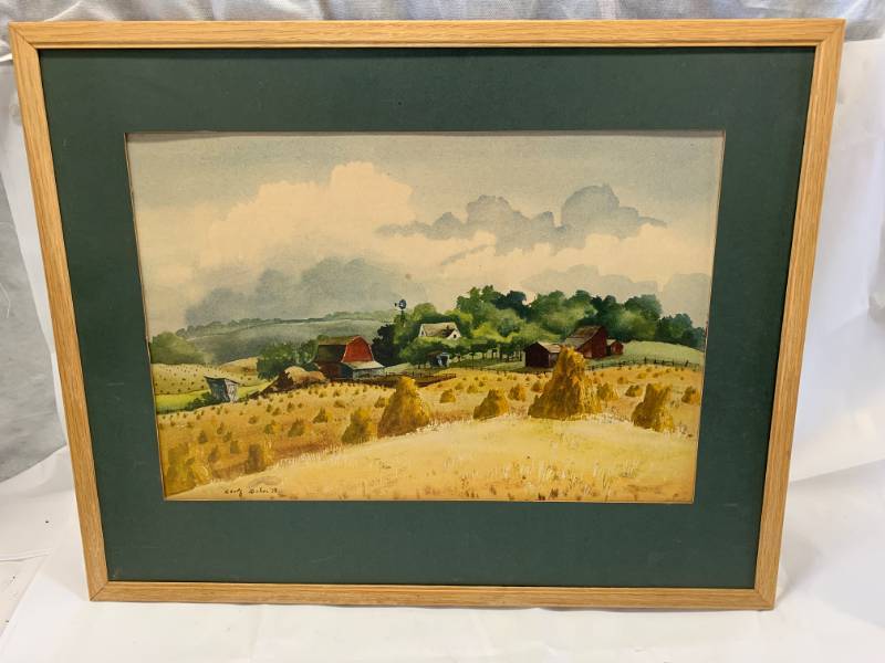 lot 36 image: Minnesota in August by Adolf Dehn Approx 20 x 24