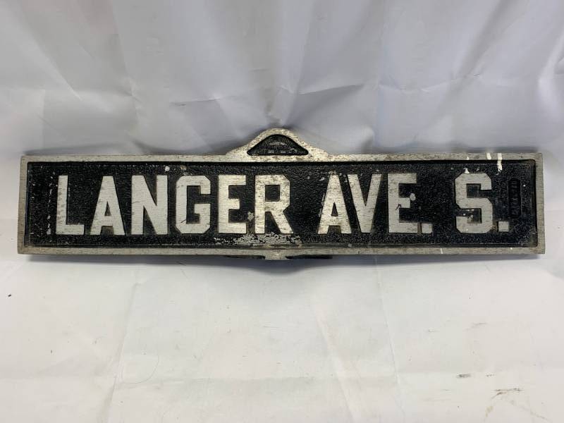lot 58 image: Aluminum Vintage Sign from Casselton ND
