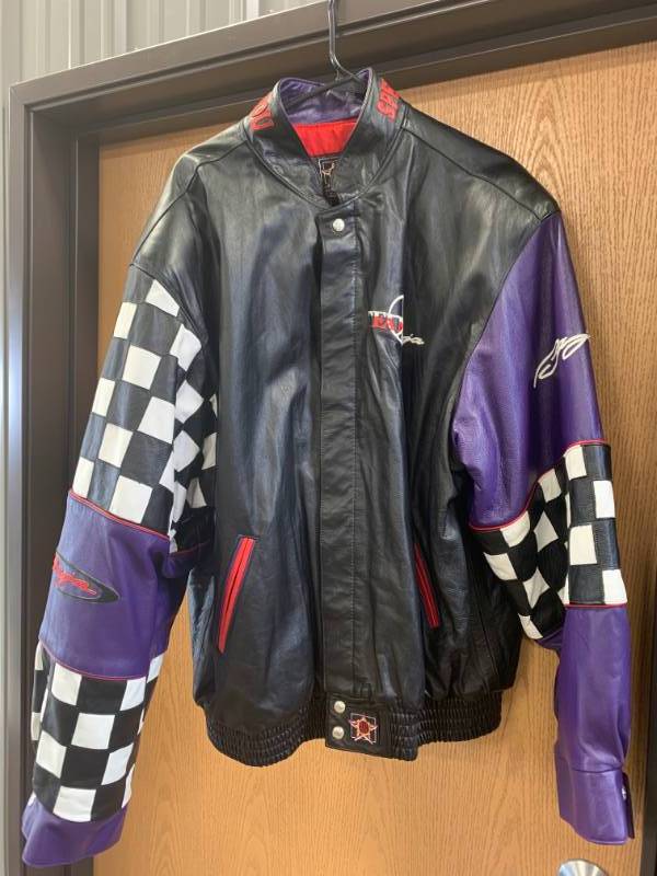 lot 63 image: Team Baja Leather Racing Jacket XXL