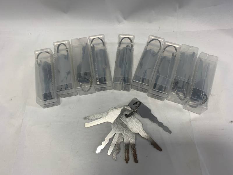 lot 73 image: Lot of Jiggler 10pc Lockout Key Sets.  ($14.95 retail each)