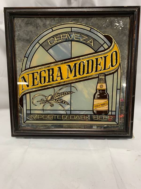 lot 81 image: Negra Modelo Framed 16 x 16