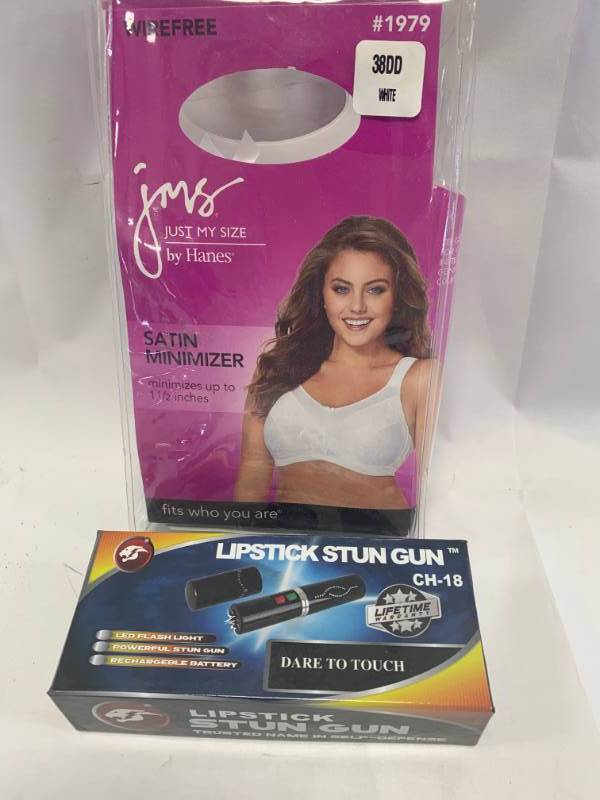 lot 87 image: Lipstick Stun Gun & 38DD Bra