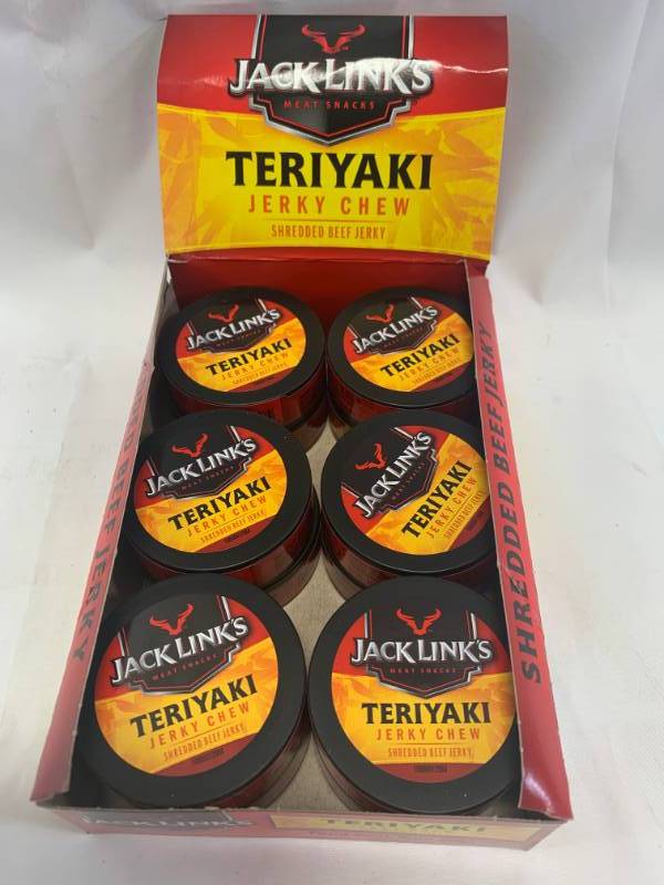 lot 94 image: Lot of 12 Jack Link Teriyaki Jerky Chew