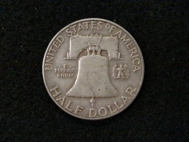 1950 D Franklin Silver Half Dollar...