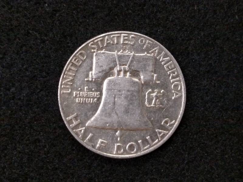 1958 D Franklin Silver Half Dollar...