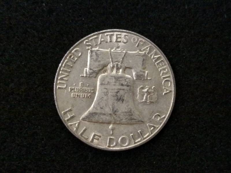 1959 D Franklin Silver Half Dollar...