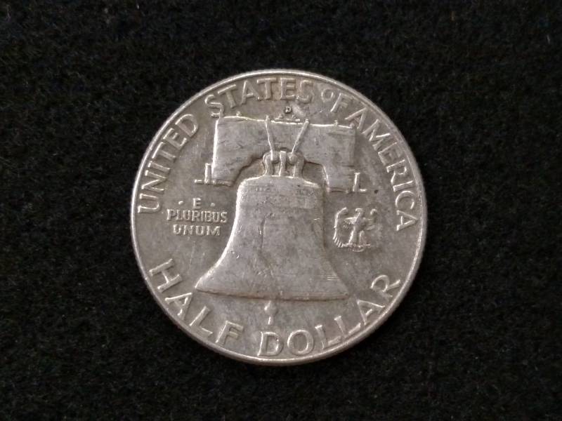 1962 D Franklin Silver Half Dollar...
