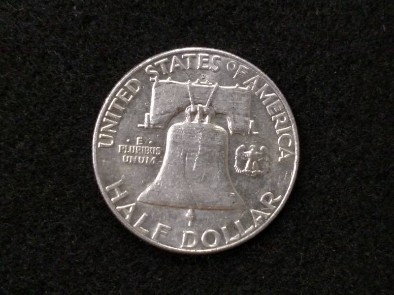 1963 D Franklin Silver Half Dollar...