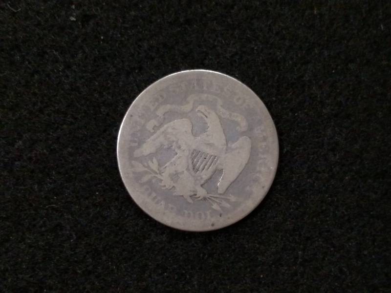 1891 Seated Liberty Silver Quarter...