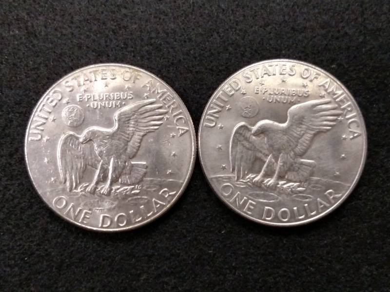 1977 D & 1978 D Eisenhower Dollars...