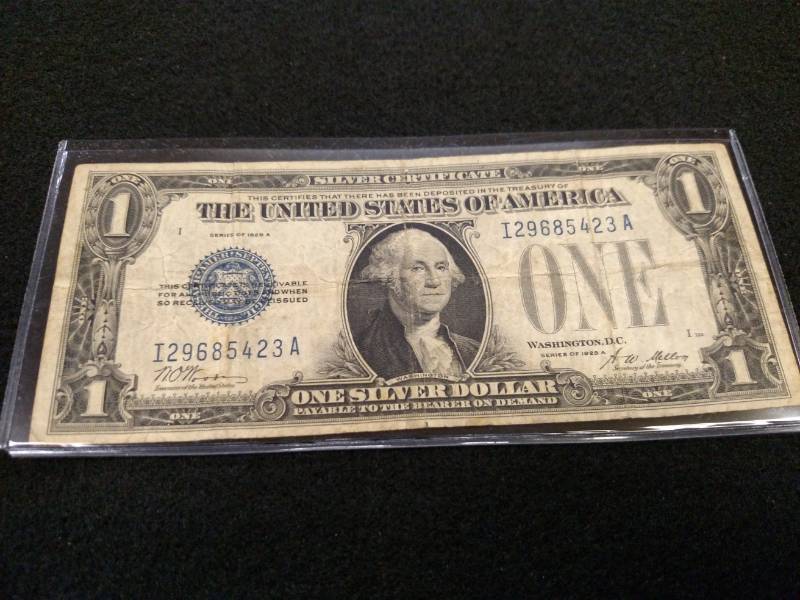 1928 A Funny Back One Dollar Silver...