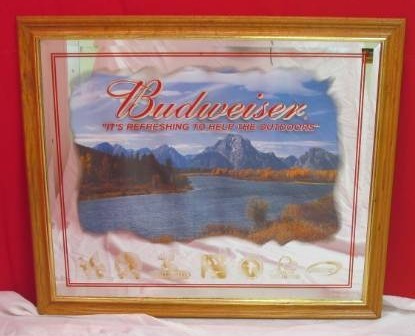lot 82 image: Budweiser Mirror
