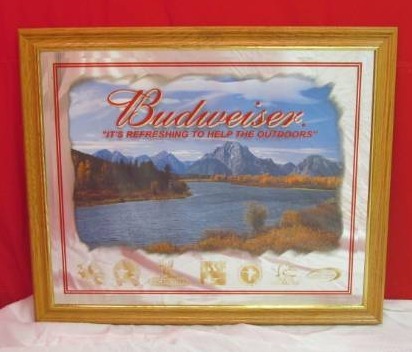 lot 84 image: Budweiser Mirror