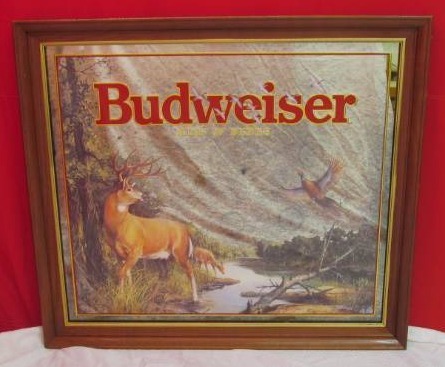 lot 85 image: Budweiser Mirror