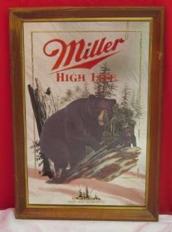 lot 96 image: Miller High Life Mirror