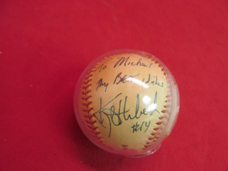 lot 105 image: baseball memorabilia