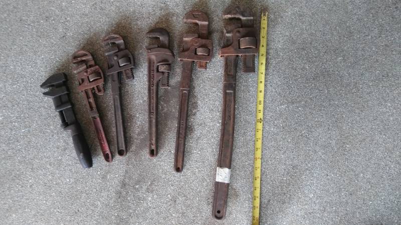 lot 57 image: 6 Pipe Wrenches