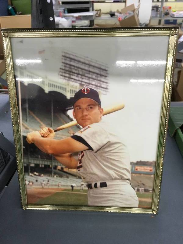 lot 218 image: Vintage Framed Harmon Killebrew Photograph