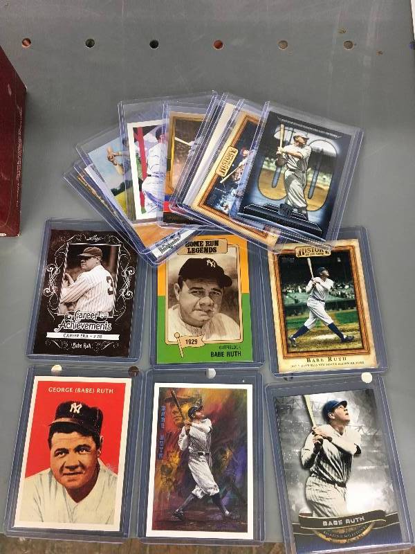 lot 231 image: 15 Babe Ruth Cards