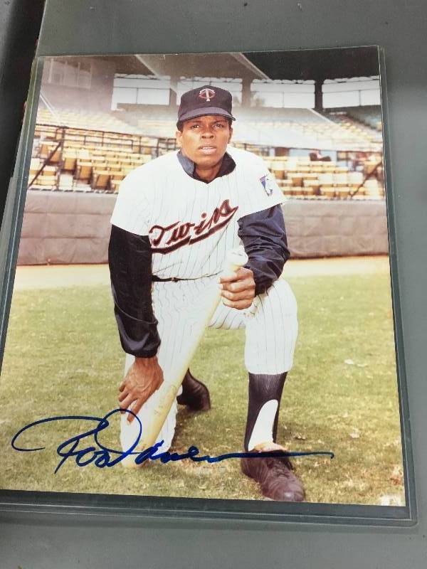 lot 235 image: Autographed Rod Carew Photo