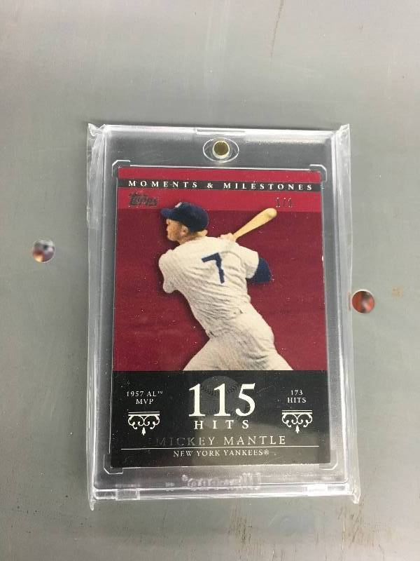lot 240 image: Mickey Mantle 115 Hits Card 11