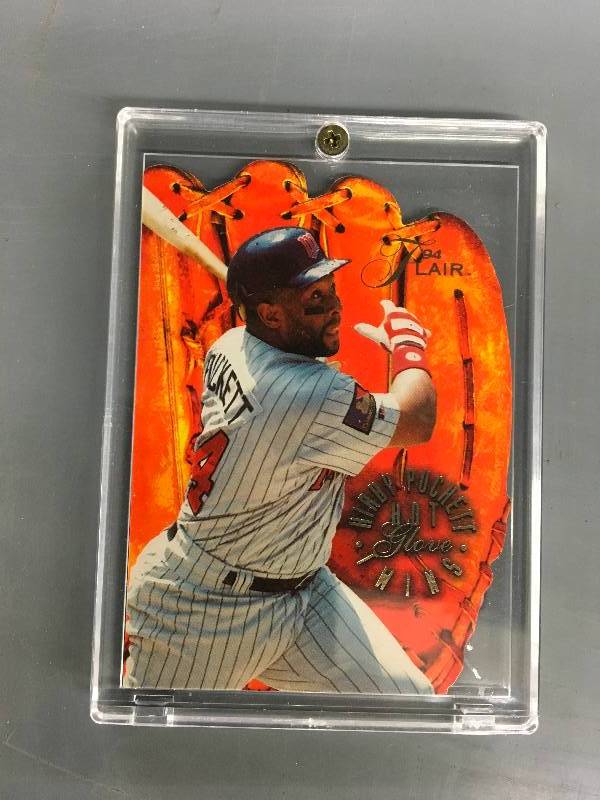 lot 241 image: Kirby Puckett Twins Hot Glove Card
