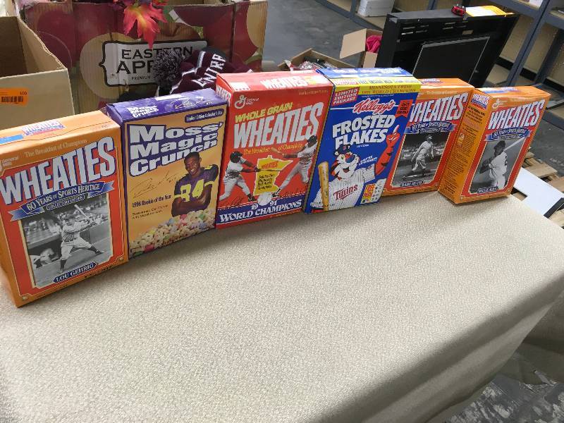 lot 246 image: Six Sport Cereal Collector Boxes