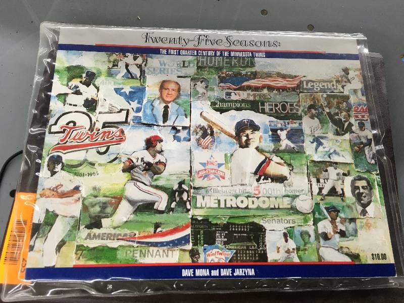 lot 255 image: Minnesota Twins Twenty Five Seasons The First Quarter Century Magazine