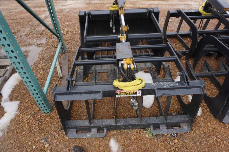 Universal Mount Bobcat Skid Loader Skid Steer 48 Root Grapple Bucket