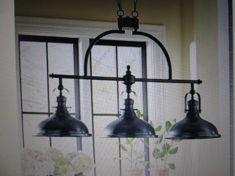 lot 33 image: Niles Hanging Lamp open box , only ...