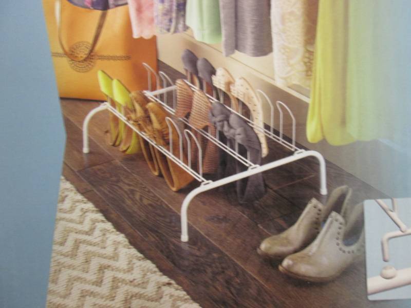 lot 38 image: Whitmor Floor Shoe Rack open box...