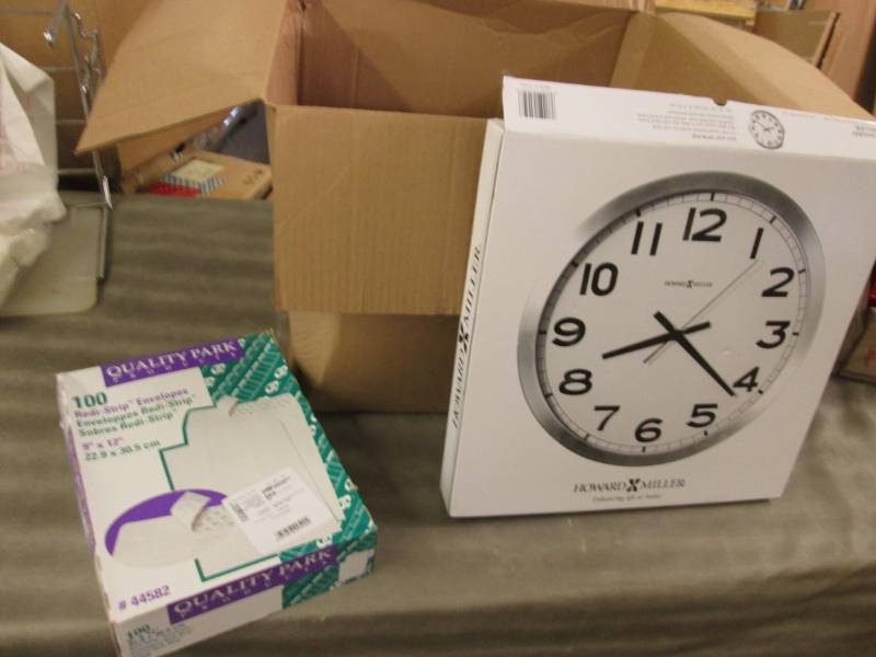 lot 104 image: Lot of 5 Howard Miller Clocks Retai...