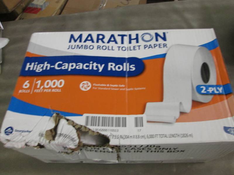 lot 107 image: Case of Marathon 2 ply Toilet Paper...