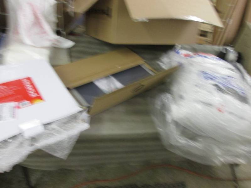 lot 110 image: 25 Lbs Floor Dry, 2 Wall clocks, Qu...