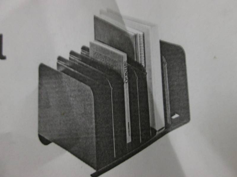 lot 173 image: Adjustable Steel Book Rack...