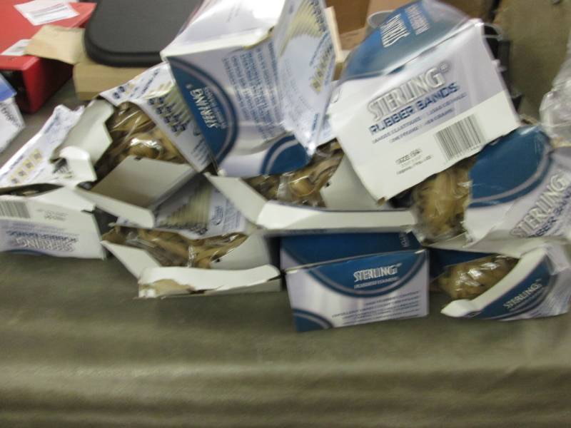 lot 184 image: 9 Boxes( 1 lb) Size 64 RubberBands-...