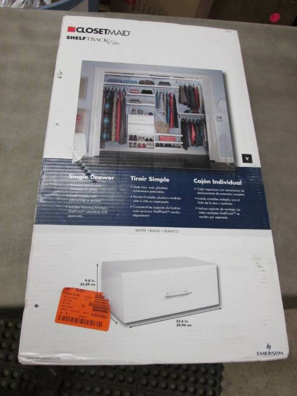 lot 201 image: ClosetMaid Elite 23.60 in. x 9.80 i...