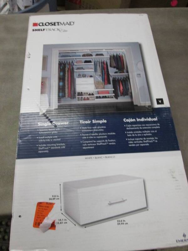 lot 202 image: ClosetMaid Elite 23.60 in. x 9.80 i...
