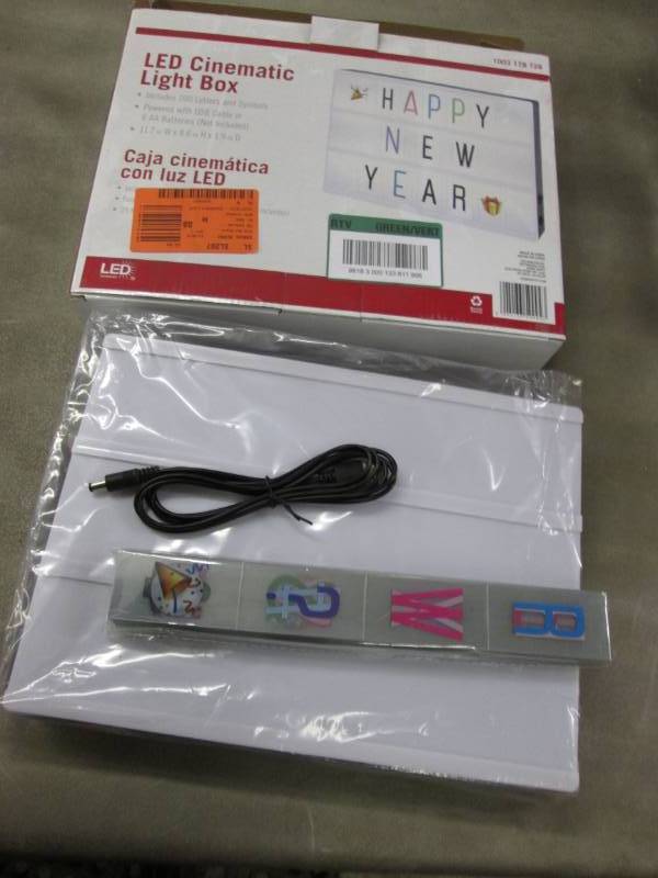 lot 209 image: Cinematic Light Box Retail $14.88...