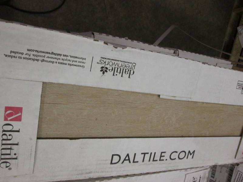 lot 215 image: 9  Cases Daltile Parkwood Beige 7 i...