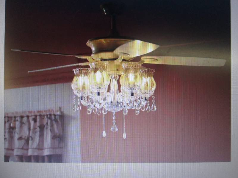 lot 235 image: Romantic Ceiling Fan  Assembly requ...