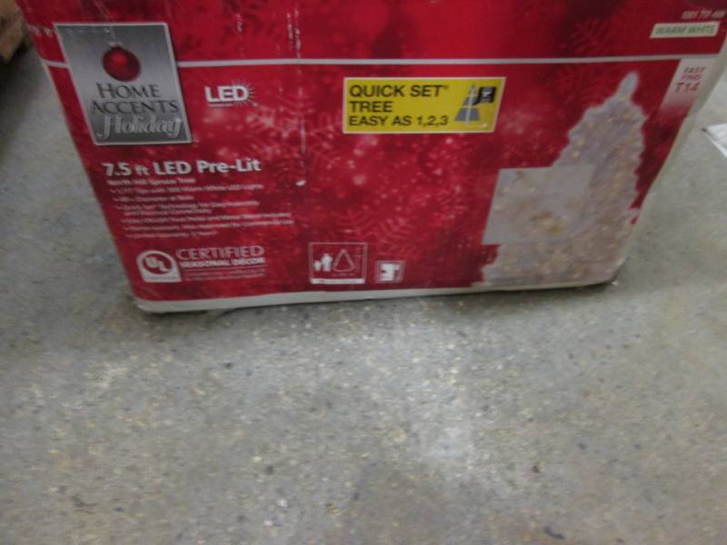 lot 240 image: Home Accents Holiday 7.5 ft. Pre-Li...