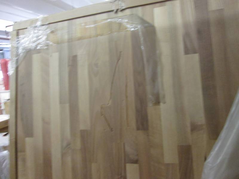 lot 302 image: Unfinished Butcher Block Countertop...