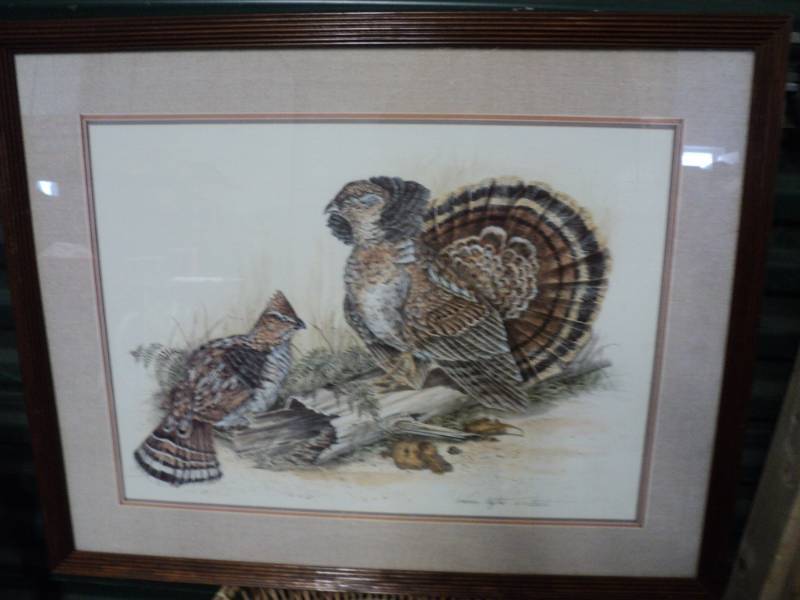 lot 10 image: Wildlife Print Signed Barbara Blyth...