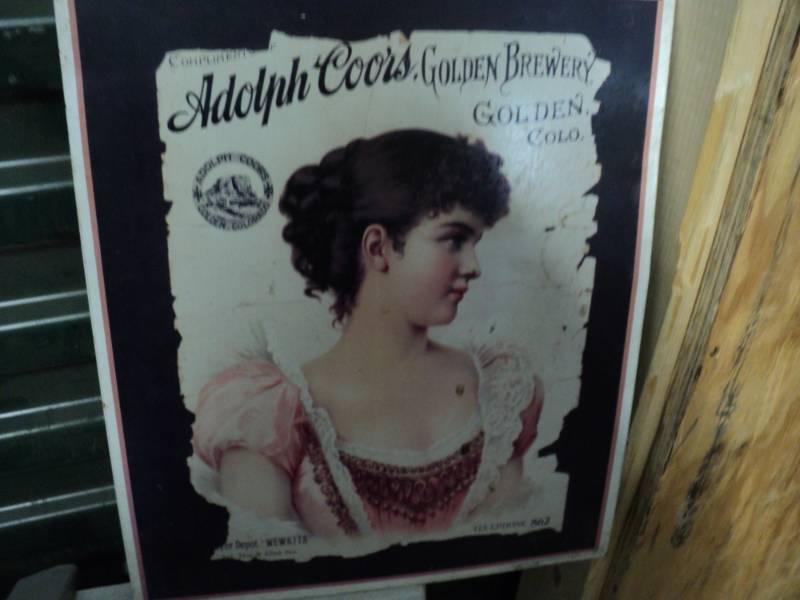 lot 15 image: Coors Metal Sign 12 x 15...