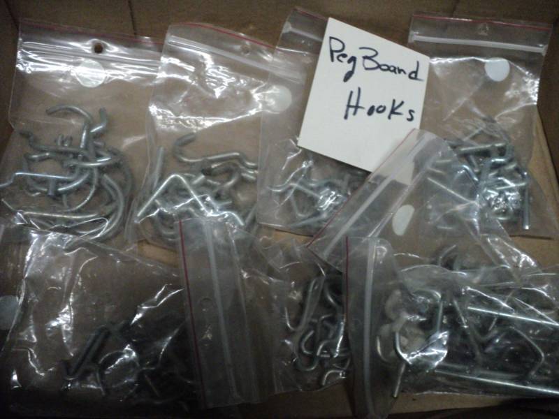 lot 22 image: Peg Board Hooks...
