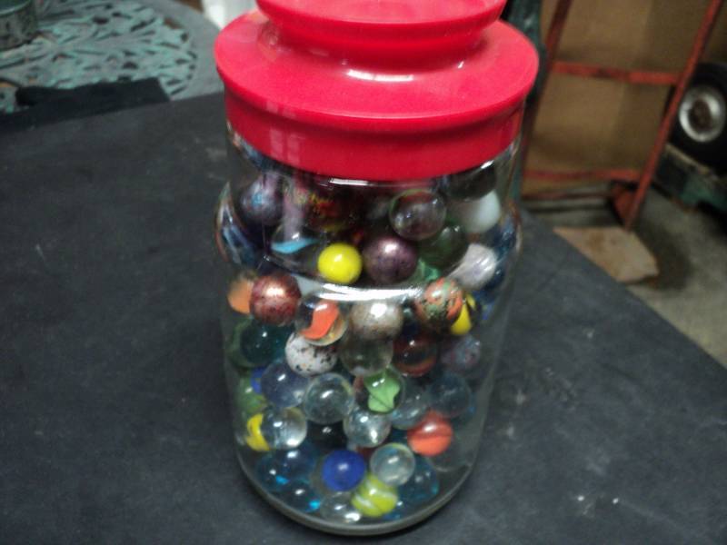 lot 85 image: Jar of Marbles...