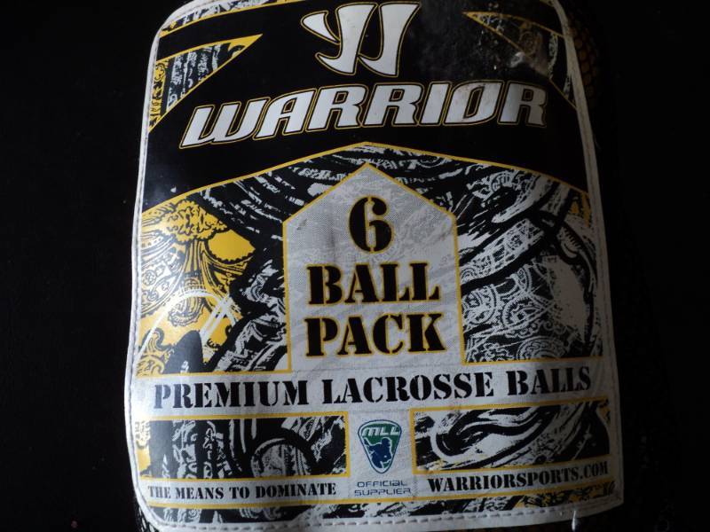 lot 111 image: Warrior 6 Pack Lacrosse Balls...