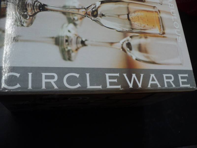lot 124 image: Circle Ware 6 piece 6.25 oz each Fl...